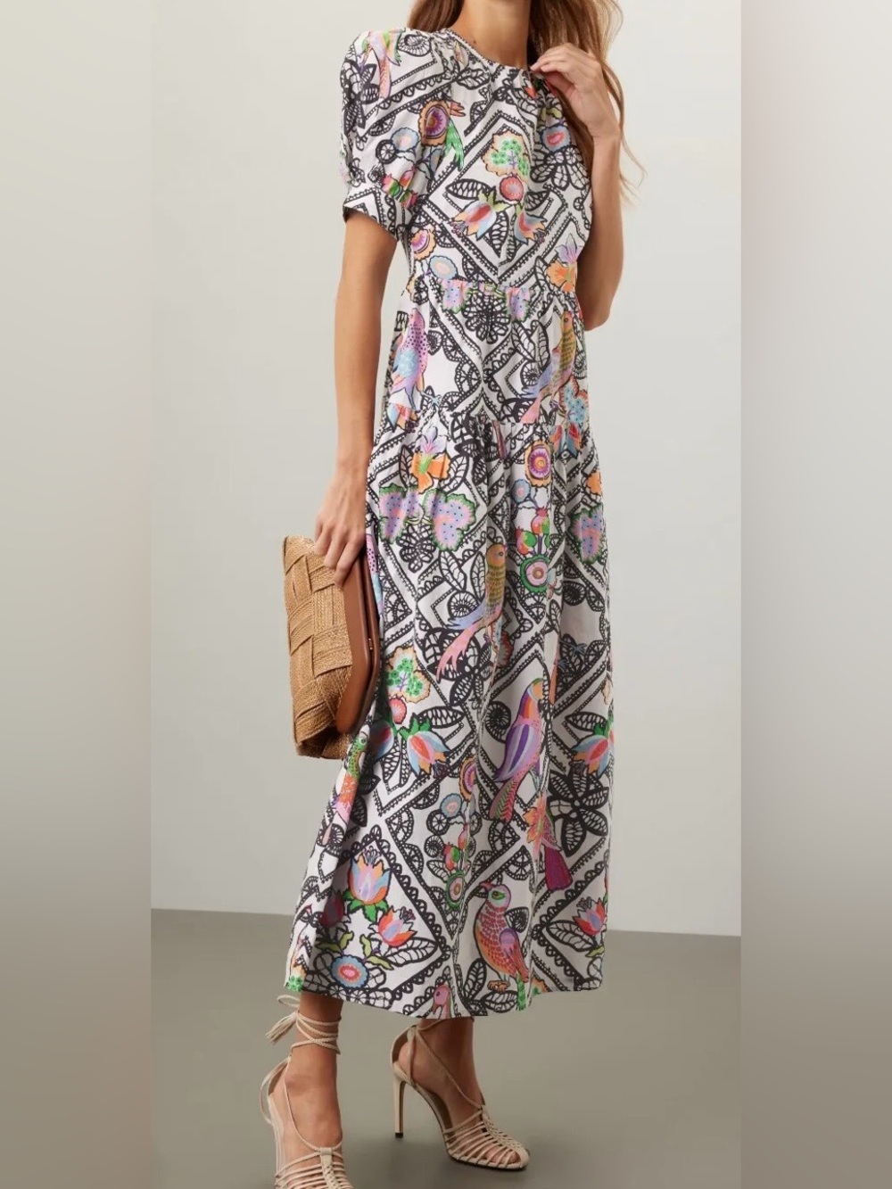 Banjanan - Jana Dress;
Floral Mosaic Print Maxi Dress